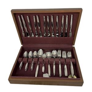 69 pc TREASURE CHEST GERMANY 18/8 SUPER STAINLESS Flatware Set